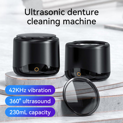 Ultrasonic cleaning machine portable and multifunctional home jewelry denture cleaner toothbrush head and tooth cover cleaner