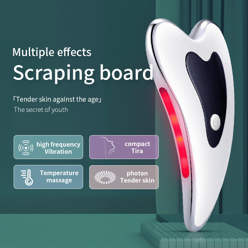 Microcurrent Face Lift Machine USB Charge Electric Guasha Massage Scraping Galvanic Beauty Skin Lifting Facial Body Massager