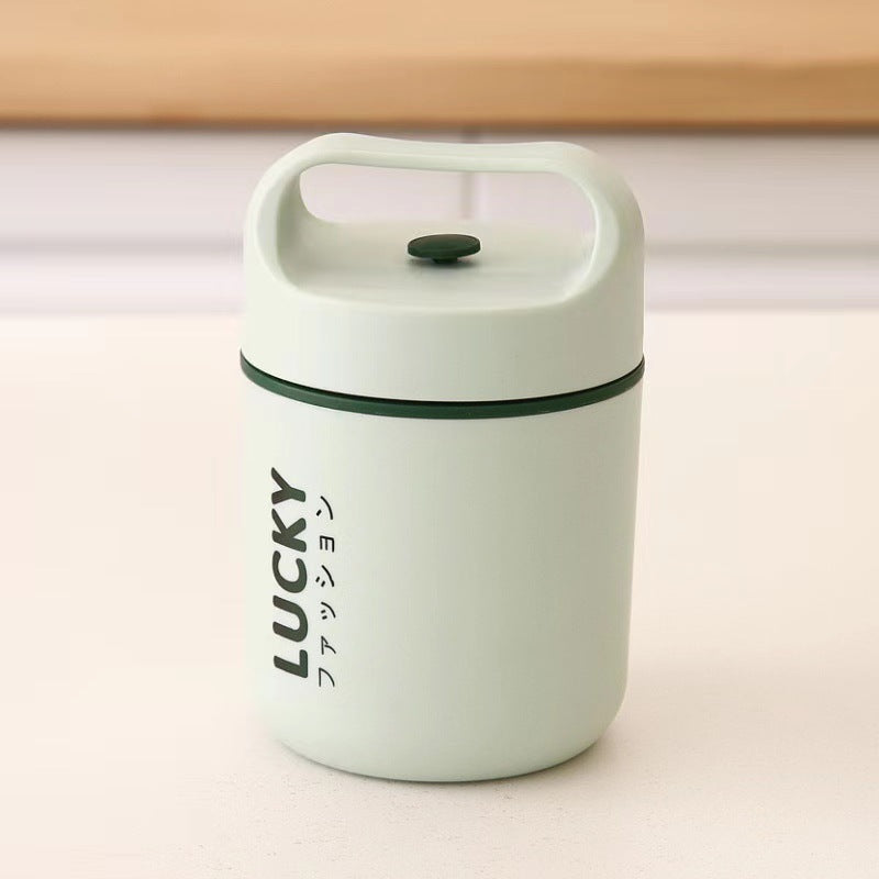 Stainless steel soup cup portable insulation lunch box oatmeal cup