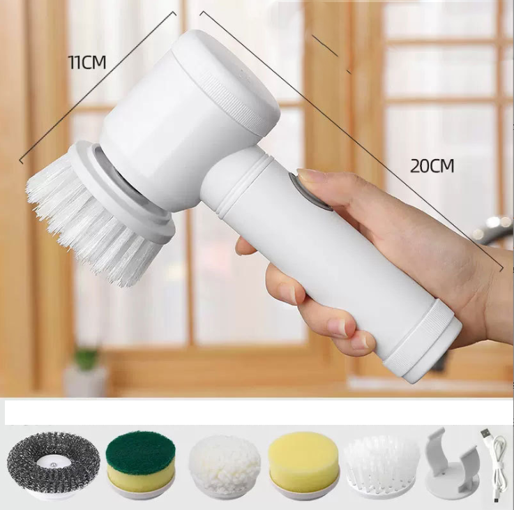 5-in-1 Electric Kitchen Cleaning Tool & Bathtub Wash Brush